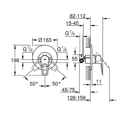 Grohe BauLoop New Змішувач прихованого монтажу, хром (29080001) Grohe BauLoop New Змішувач прихованого монтажу, хром (29080001)