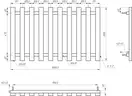 Genesis Aqua Полотенцесушитель Genesis-Aqua Batteria 100x60 см, белый (34021)
