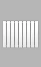 Genesis Aqua Полотенцесушитель Genesis-Aqua Batteria 120x60 см, белый (34031)