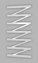 Genesis Aqua Полотенцесушитель Genesis-Aqua ZigZag 120x53 см, белый (42031)