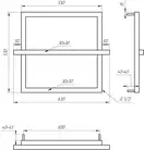 Genesis Aqua Полотенцесушитель Genesis-Aqua One 53x53 см, белый (47011)