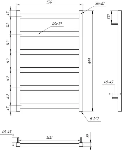 Genesis Aqua Полотенцесушитель Maxi (3104) Genesis Aqua Полотенцесушитель Maxi (3104)