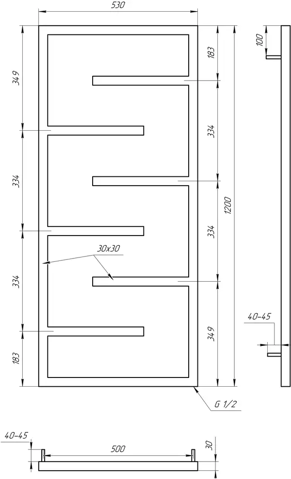 Genesis Aqua Полотенцесушитель Infinite (4006) Genesis Aqua Полотенцесушитель Infinite (4006)