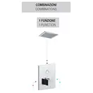 Смеситель для душа Paffoni Compact Box (цвет - чёрный матовый) (CPM513NO)