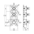 Термостат для душа/ванны Paffoni Modular Box (цвет - хром), в комплекте со скрытой частью (MDE018CR+MDBOX018)