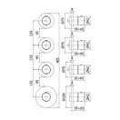 Термостат для душа/ванны Paffoni Modular Box (цвет - хром), в комплекте со скрытой частью (MDE019CR+MDBOX019)