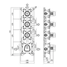 Термостат для душа/ванны Paffoni Modular Box (цвет - хром), в комплекте со скрытой частью (MDE019CR+MDBOX019)
