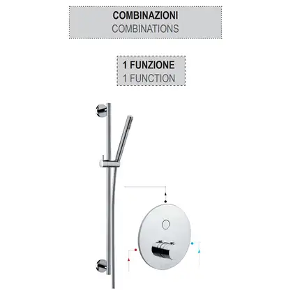 Paffoni Compact Box Смеситель для душа, хром (CPM013CR) Paffoni Compact Box Смеситель для душа, хром (CPM013CR)