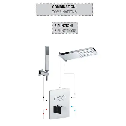 Paffoni Compact Box Термостат для душа, белый матовый (CPT519BO)