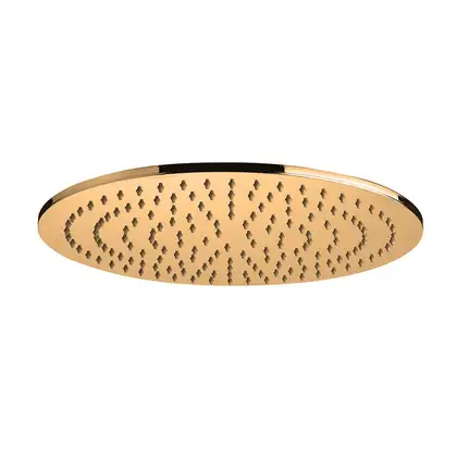 Верхний душ Paffoni MASTER KING Tondo Ø 300 х h8 мм (цвет - Honey gold spazzolato / Матовое медовое золото) (ZSOF079HGSP)