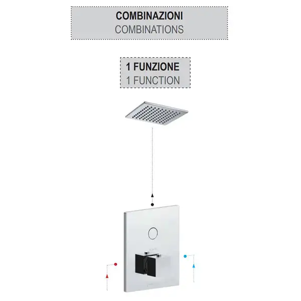 Смеситель для душа Paffoni Compact Box (цвет - чёрный матовый) (CPM513NO) Смеситель для душа Paffoni Compact Box (цвет - чёрный матовый) (CPM513NO)