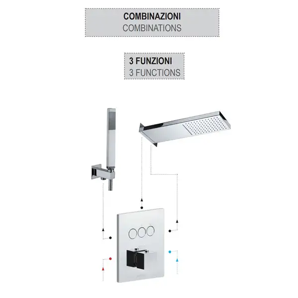 Термостат для душа Paffoni Compact Box (цвет - сталь) (CPT519ST) Термостат для душа Paffoni Compact Box (цвет - сталь) (CPT519ST)