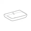 Раковина подвесная Geberit Selnova Square 65 х 48 см, с 1 отверстием под смеситель (500.299.01.1)