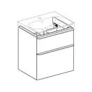 Тумба под раковину Geberit Smyle Square 58,4 см, белый глянцевый (500.352.00.1)