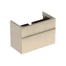 Тумба под раковину Geberit Smyle Square 88,4 см, светло-серый глянцевый (500.354.JL.1)
