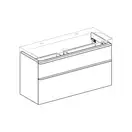 Тумба под раковину Geberit Smyle Square 118,4 см, белый глянцевый (500.355.00.1)