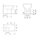 Биде напольное Geberit Selnova Square (500.483.01.1)