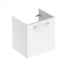 Тумба под раковину Geberit Selnova Square slim rim 58,8 см, белый глянцевый (501.220.00.1)
