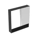 Зеркальный шкафчик Geberit Selnova Square 78,8 х 17,5 х h85 см, лава матовая (501.269.00.1)