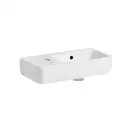 Маленькая (мини) раковина Geberit Selnova Compact 50 х 25 см, с 1 отверстием под смеситель слева (501.506.00.1)