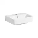 Маленькая (мини) раковина Geberit Selnova Compact 45 х 34 см, с 1 отверстием под смеситель (501.548.00.1)