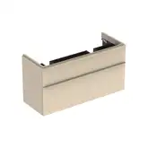 Тумба под двойную раковину Geberit Smyle Square 118,4 см, песочно-серый глянцевый (500.356.JL.1)
