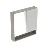 Зеркальный шкафчик Geberit Selnova Square 78,8 х 17,5 х h85 см, орех светлый (501.271.00.1)