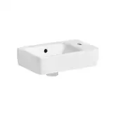 Маленькая (мини) раковина Geberit Selnova Compact 40 х 25 см, с 1 отверстием под смеситель справа (501.517.00.1)