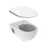 Унитаз подвесной Rimfree (безободковий) Geberit Selnova с сиденьем Soft Close QuickRelease (501.545.01.1+500.335.01.1)