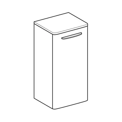 Шкафчик Geberit Selnova Square 33 х 33,5 х h65,4 см, белый глянцевый (500.181.01.1) Шкафчик Geberit Selnova Square 33 х 33,5 х h65,4 см, белый глянцевый (500.181.01.1)