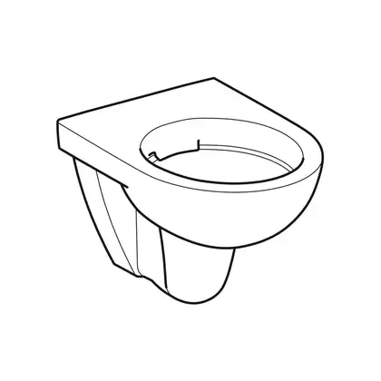 Унитаз подвесной, укороченный Geberit Selnova Compact (без сиденья) (500.349.01.1) Унитаз подвесной, укороченный Geberit Selnova Compact (без сиденья) (500.349.01.1)