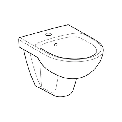 Биде подвесное, укороченное Geberit Selnova Compact (500.368.01.1) Биде подвесное, укороченное Geberit Selnova Compact (500.368.01.1)