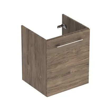 Тумба под раковину Geberit Selnova Square slim rim 53,8 см, орех тёмный (501.218.00.1)