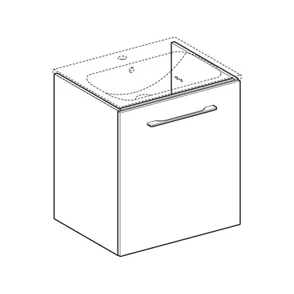 Тумба под раковину Geberit Selnova Square slim rim 58,8 см, лава матовая (501.221.00.1) Тумба под раковину Geberit Selnova Square slim rim 58,8 см, лава матовая (501.221.00.1)