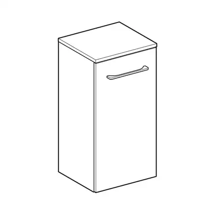 Шкафчик Geberit Selnova Square 33 х 29,7 х h65 см, орех тёмный (501.274.00.1)