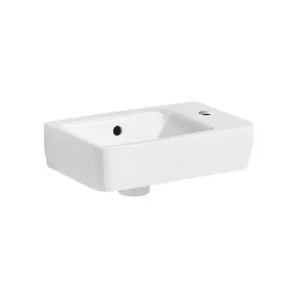 Маленькая (мини) раковина Geberit Selnova Compact 40 х 25 см, с 1 отверстием под смеситель справа (501.517.00.1) Маленькая (мини) раковина Geberit Selnova Compact 40 х 25 см, с 1 отверстием под смеситель справа (501.517.00.1)