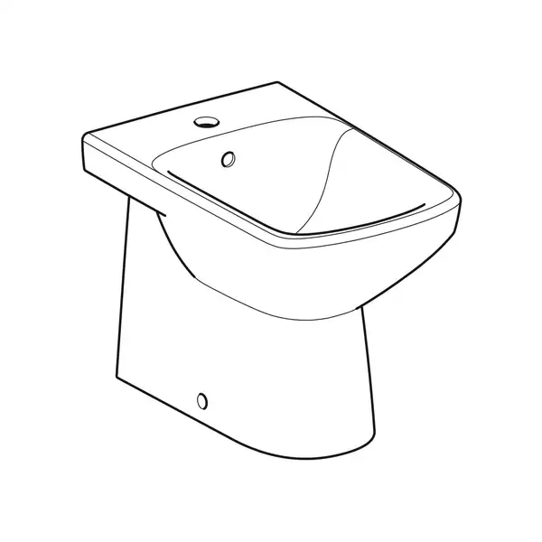 Биде напольное Geberit Selnova Square (500.483.01.1) Биде напольное Geberit Selnova Square (500.483.01.1)
