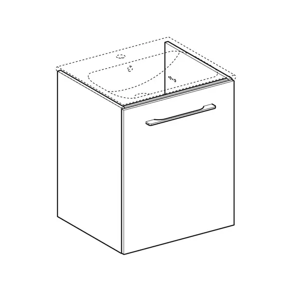 Тумба под раковину Geberit Selnova Square slim rim 53,8 см, орех светлый (501.219.00.1) Тумба под раковину Geberit Selnova Square slim rim 53,8 см, орех светлый (501.219.00.1)
