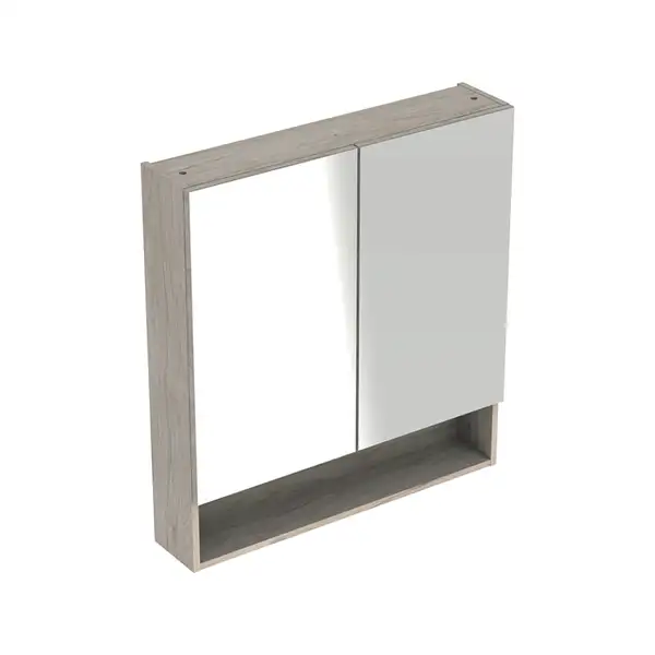 Зеркальный шкафчик Geberit Selnova Square 78,8 х 17,5 х h85 см, орех светлый (501.271.00.1) Зеркальный шкафчик Geberit Selnova Square 78,8 х 17,5 х h85 см, орех светлый (501.271.00.1)