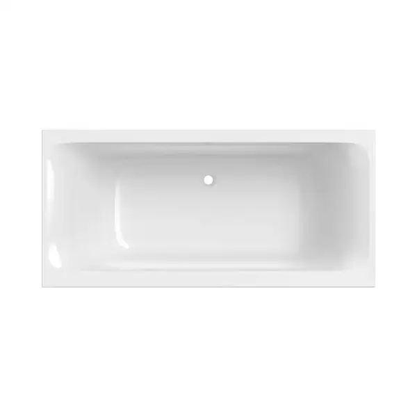 Ванна акриловая 190 х 90 х h46,6 см Geberit Tawa, slim rim, Duo в комплекте с ножками (554.125.01.1)