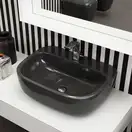 Раковина подвесная Flaminia Mono 54 х 40 х h18,5 см Black (MN54L Black)