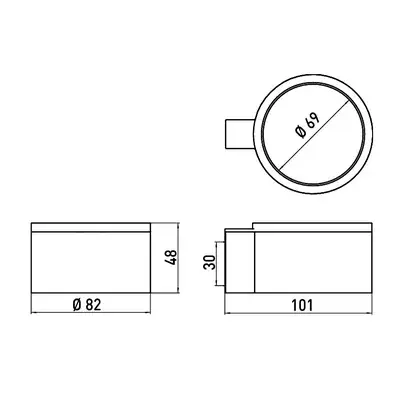 Держатель для фена Emco System 02, хром (355900100)
