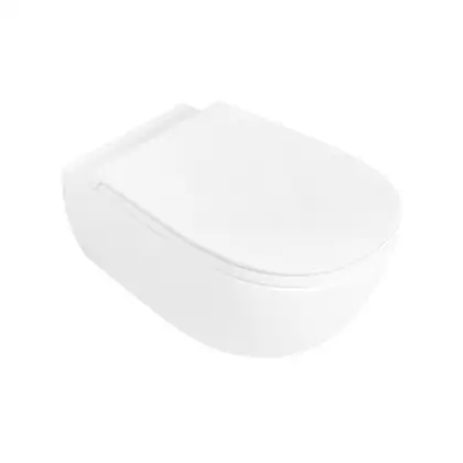 Унитаз подвесной Goclean® (безободковый) Flaminia IO с сиденьем Soft Close Slim, белый глянцевый (IO118G+IOCW07)