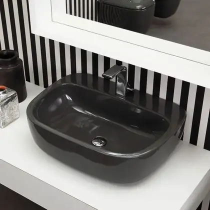 Раковина подвесная Flaminia Mono 54 х 40 х h18,5 см Black (MN54L Black)