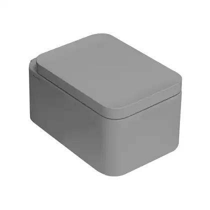 Унитаз подвесной Goclean® (безободковый) Flaminia Nile c сиденьем Soft Close, цвет - Grigio Lava (NL118G+NLCW03 Grigio Lava)