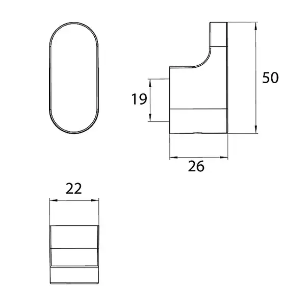 Крючок Emco Flow, хром (277500100) Крючок Emco Flow, хром (277500100)