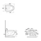 Унитаз подвесной Rimless (безободковый) Rak Ceramics Сloud, белый глянец (CLOWC1446AWHA)
