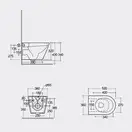 Унитаз подвесной Rimless (безободковый) Rak Ceramics Feeling с сидением Soft Close, чёрный матовый (RST23504A+RSTSC3901504)