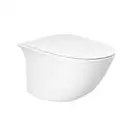 Унитаз подвесной Rimless (безободковый) Rak Ceramics Sensation, белый глянец (SENWC1446AWHA)