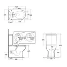 Rak Ceramics Tonique Унитаз-компакт, белый глянец (TQ16AWHA)